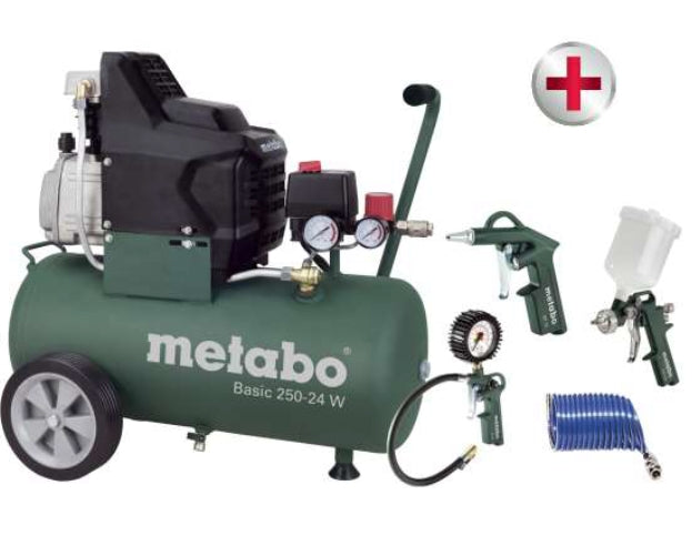 Metabo basic 250-50 w compressor + lpz-4 toebehorenset - 690866000