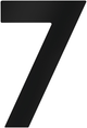 Metafranc huisnummer 7 120mm zwart - wu0424667