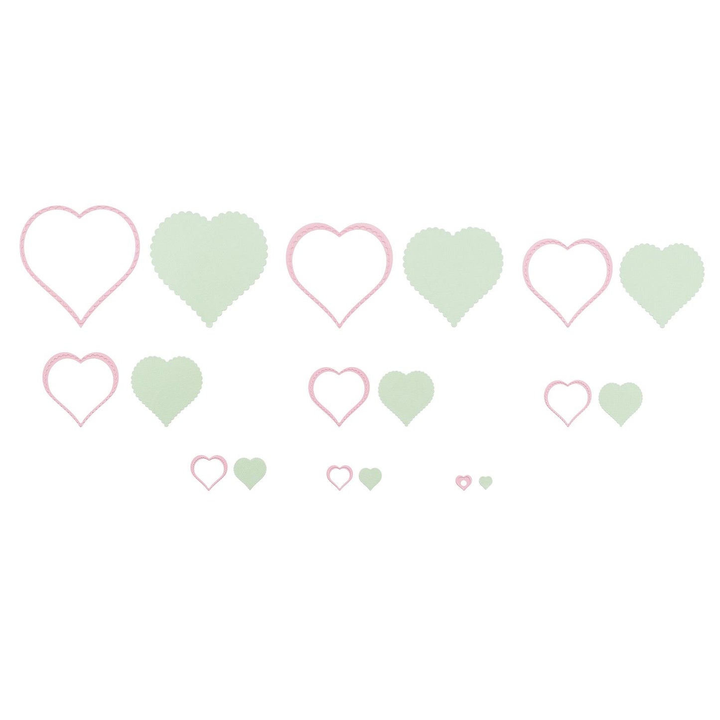 Nellie's choice • multi frame dies golvend hart 9st.