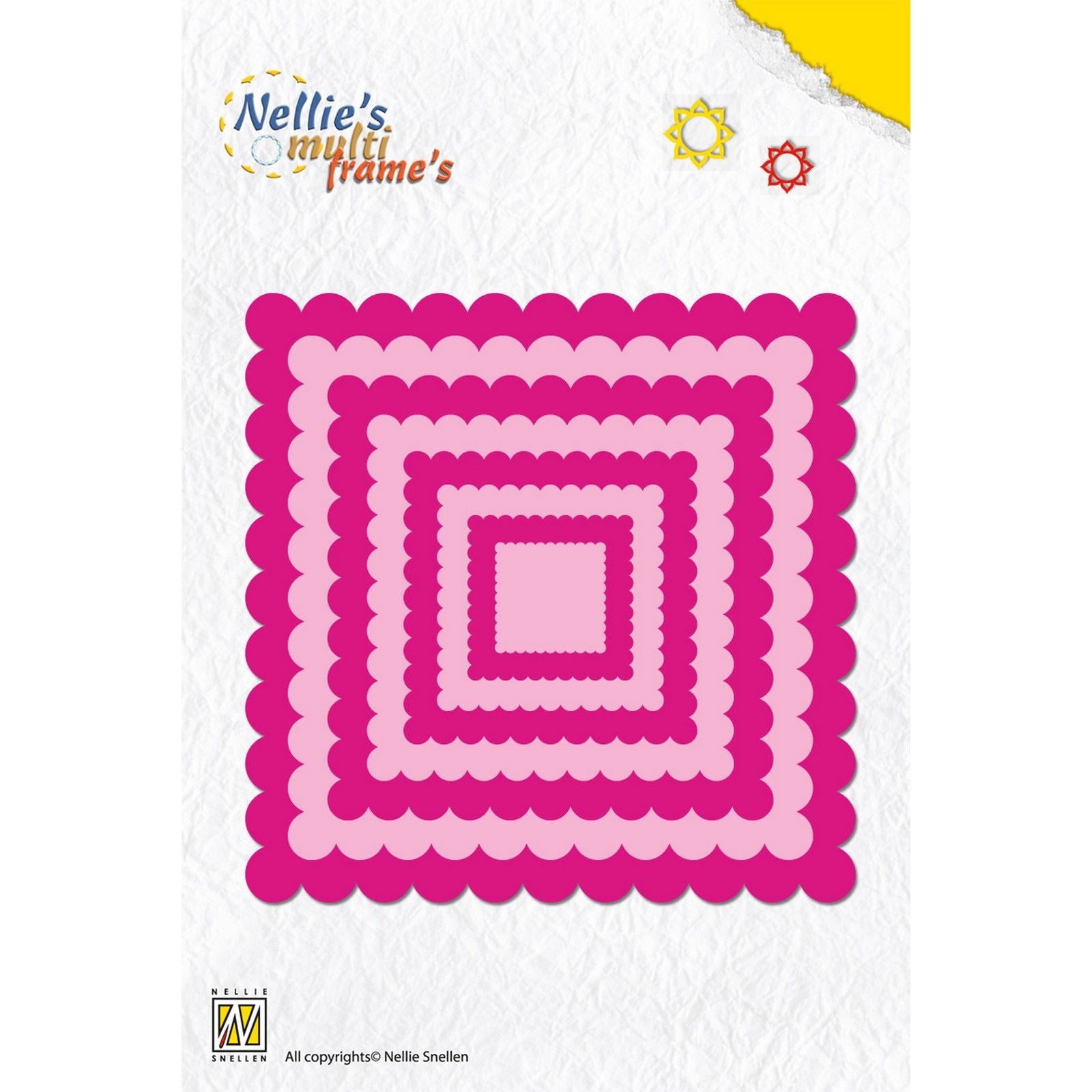 Nellie's choice • multi frame dies golvend vierkant 8st.