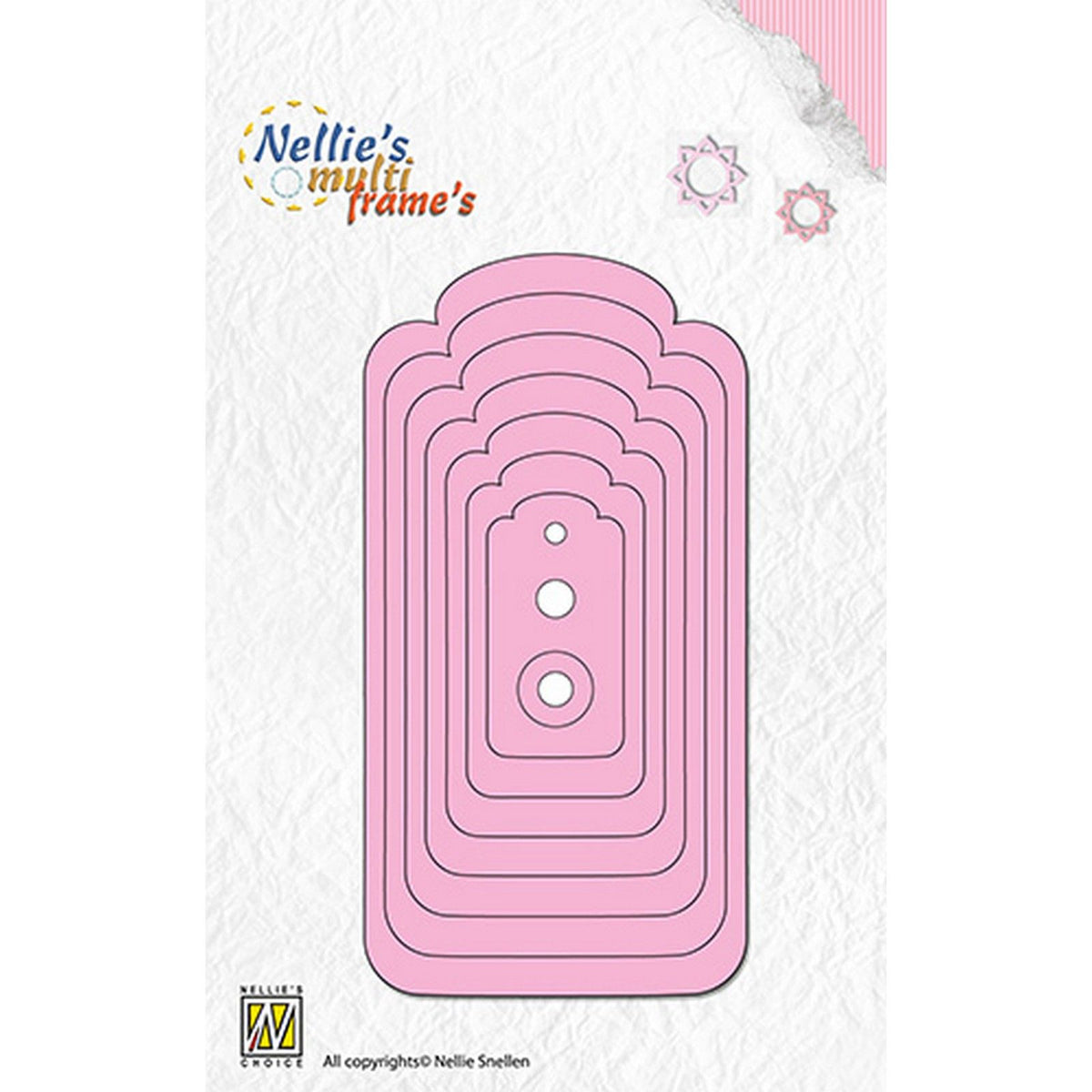 Nellie's choice • multi frame dies afgeronde labels 11st.