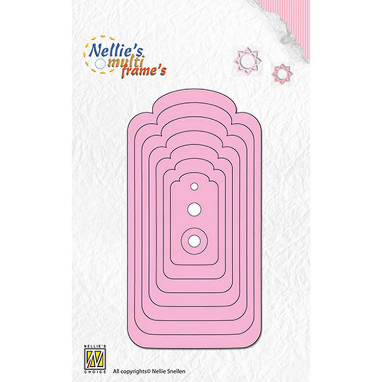 Nellie's choice • multi frame dies afgeronde labels 11st.