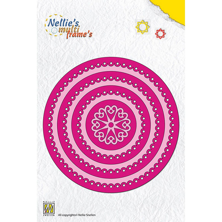 Nellie's choice • multi frame dies geschulpt cirkel 7st.