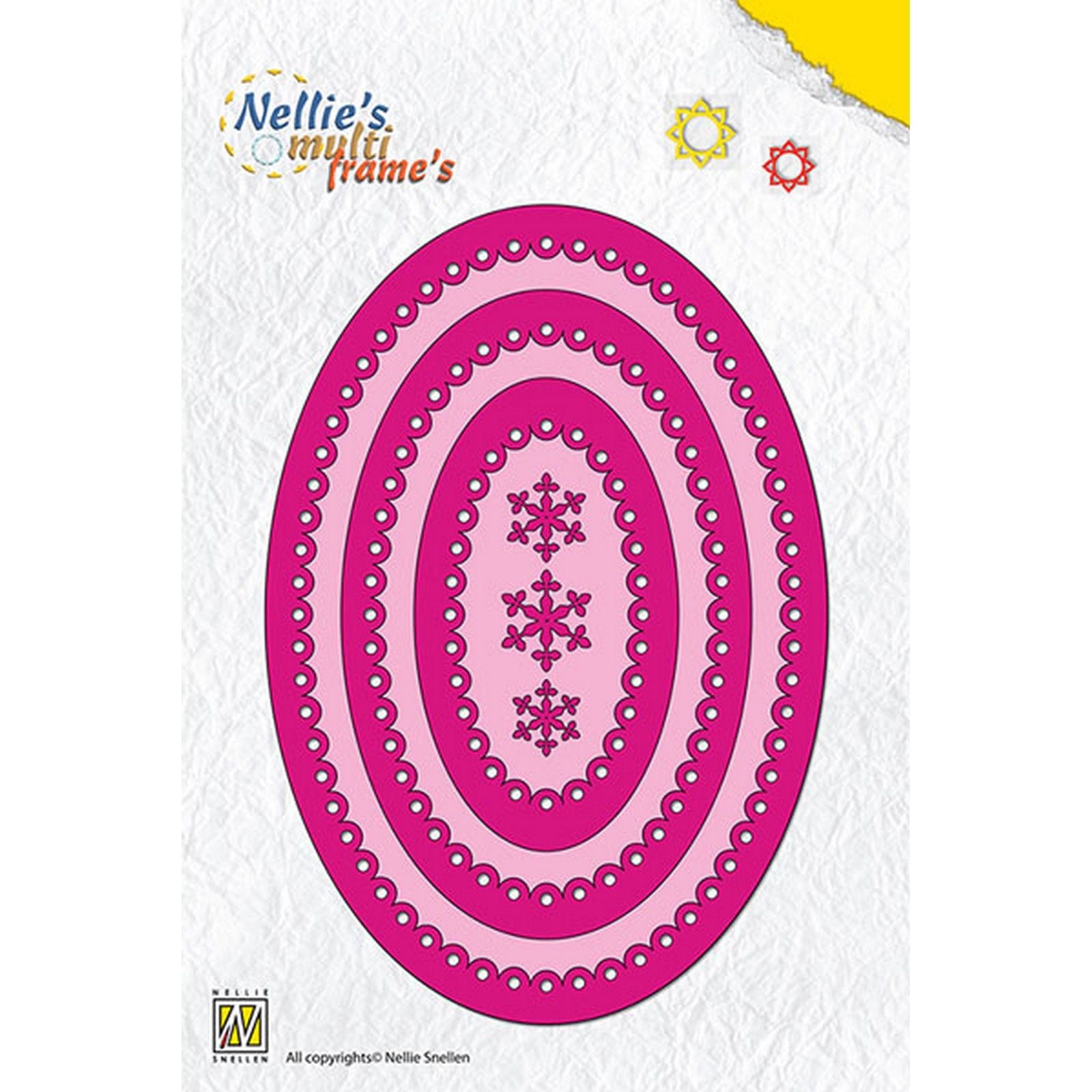 Nellie's choice • multi frame dies geschulpt ovaal 7st.