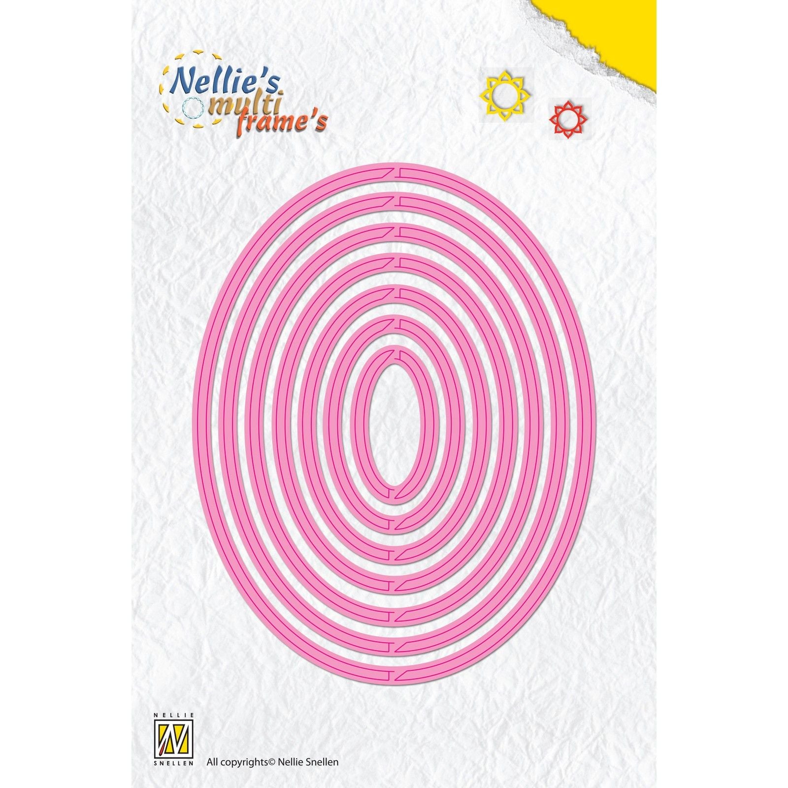 Nellie's choice • multi frame dies draaiend ovaal 7st.