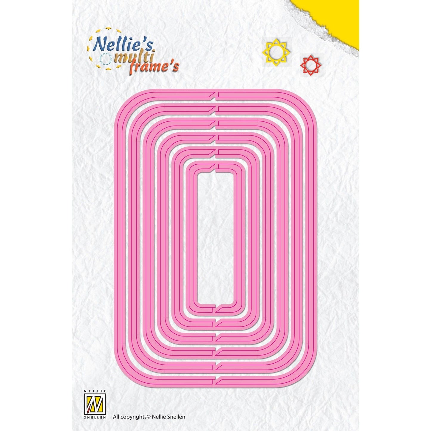 Nellie's choice • multi frame dies draaiend rechthoek 6st.