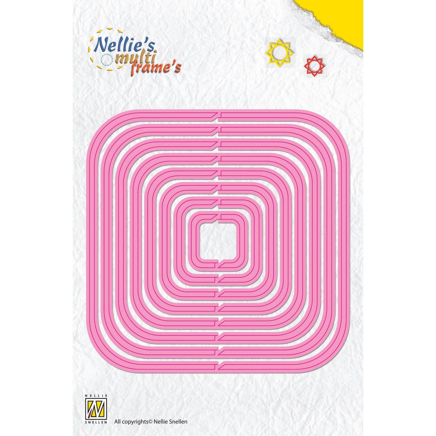 Nellie's choice • multi frame dies draaiend vierkant 8st.