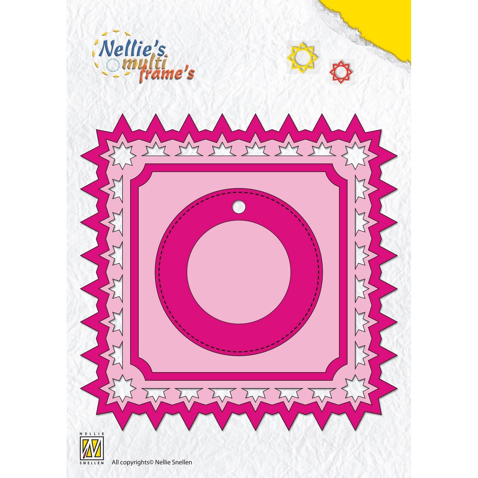 Nellie's choice • multi frame dies kerstster vierkant 6st.