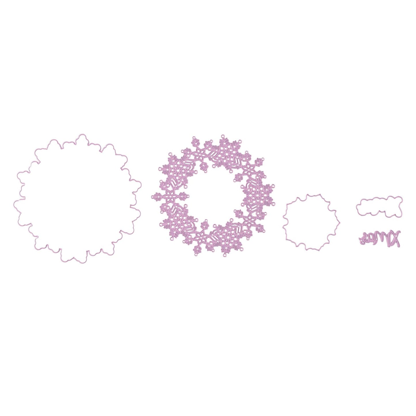 Nellie's choice • multi frame dies kerstkrans 2st.