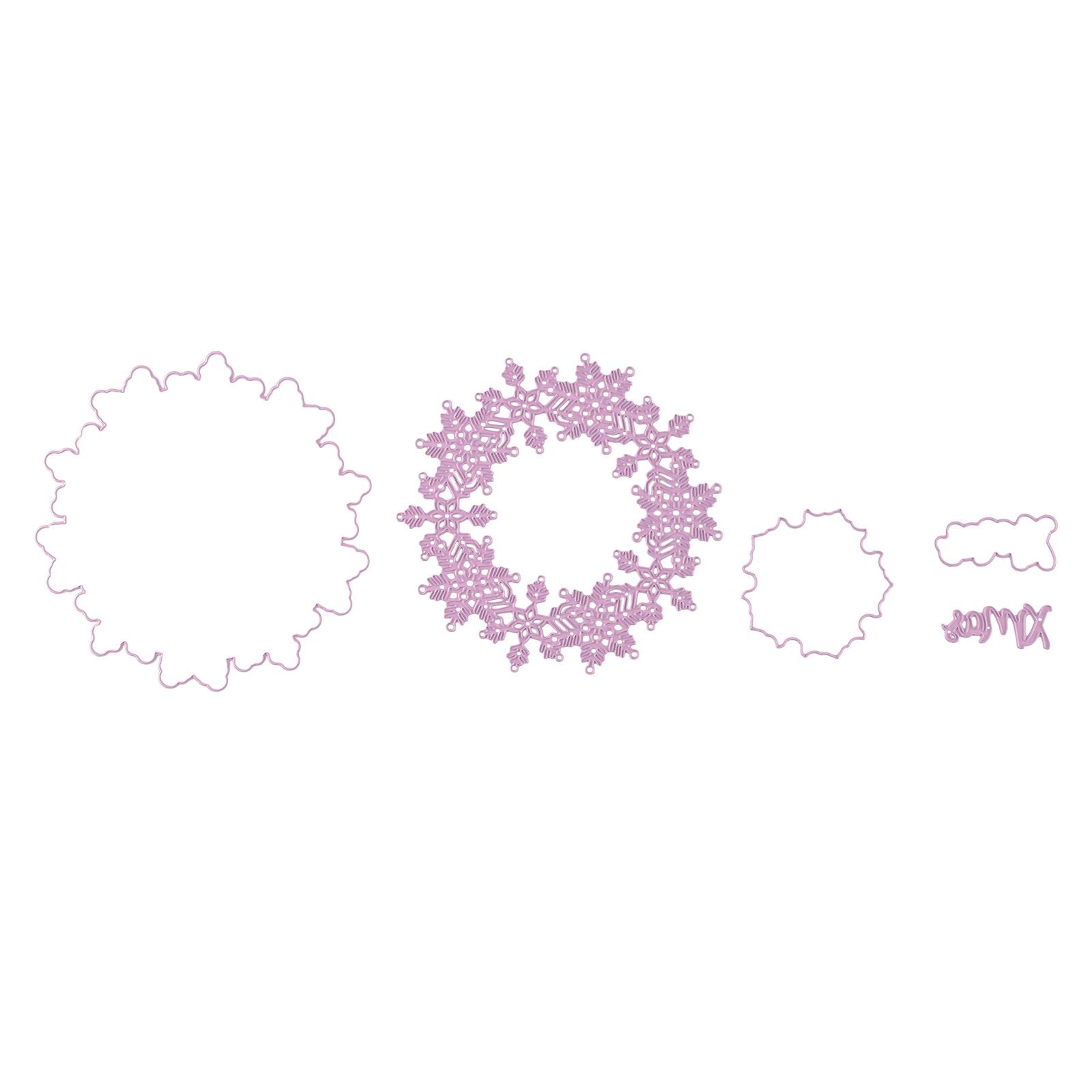Nellie's choice • multi frame dies kerstkrans 2st.