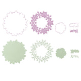 Nellie's choice • multi frame dies kerstkrans 2st. - afbeelding 2