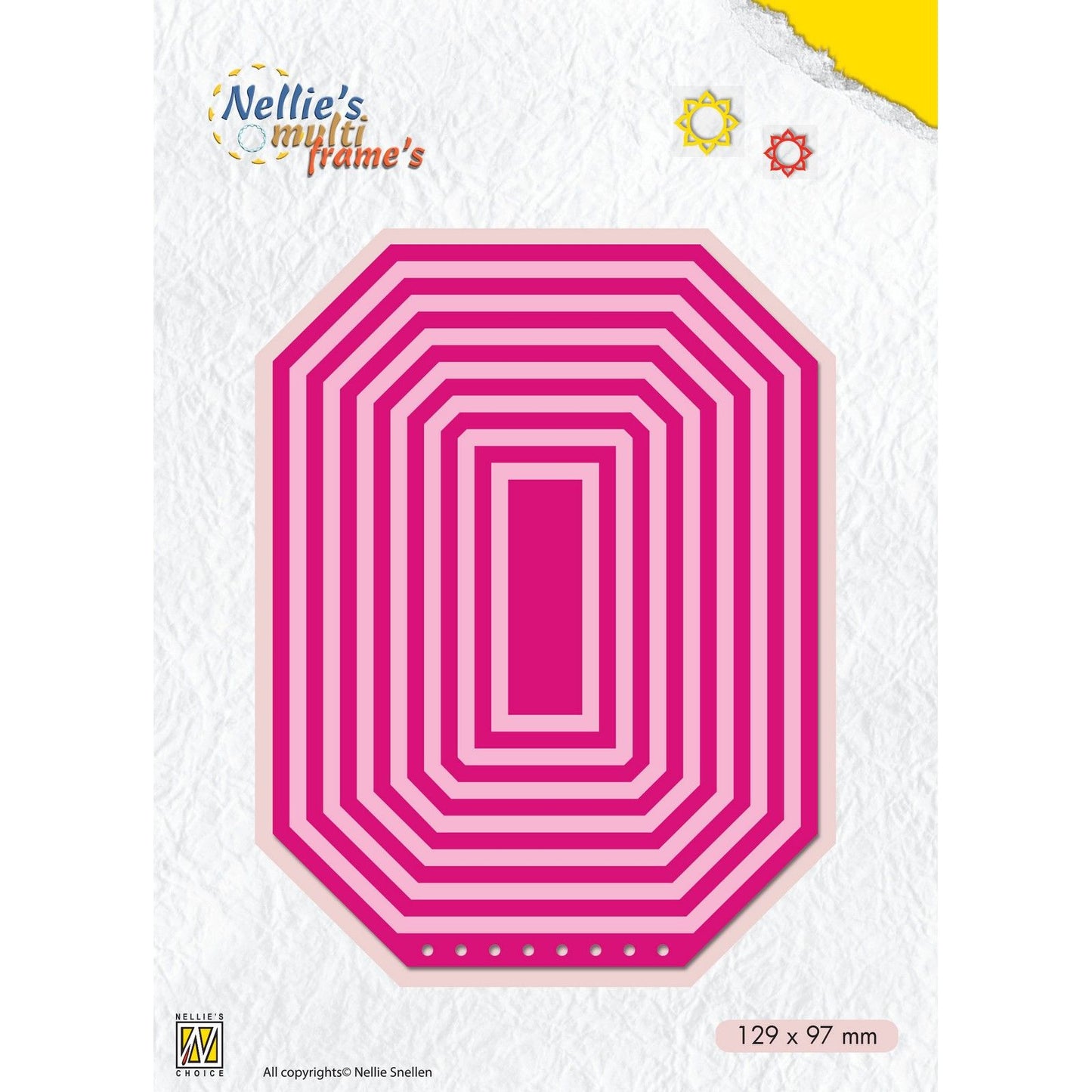 Nellie's choice • multi frame dies boekje rechthoek 15st.