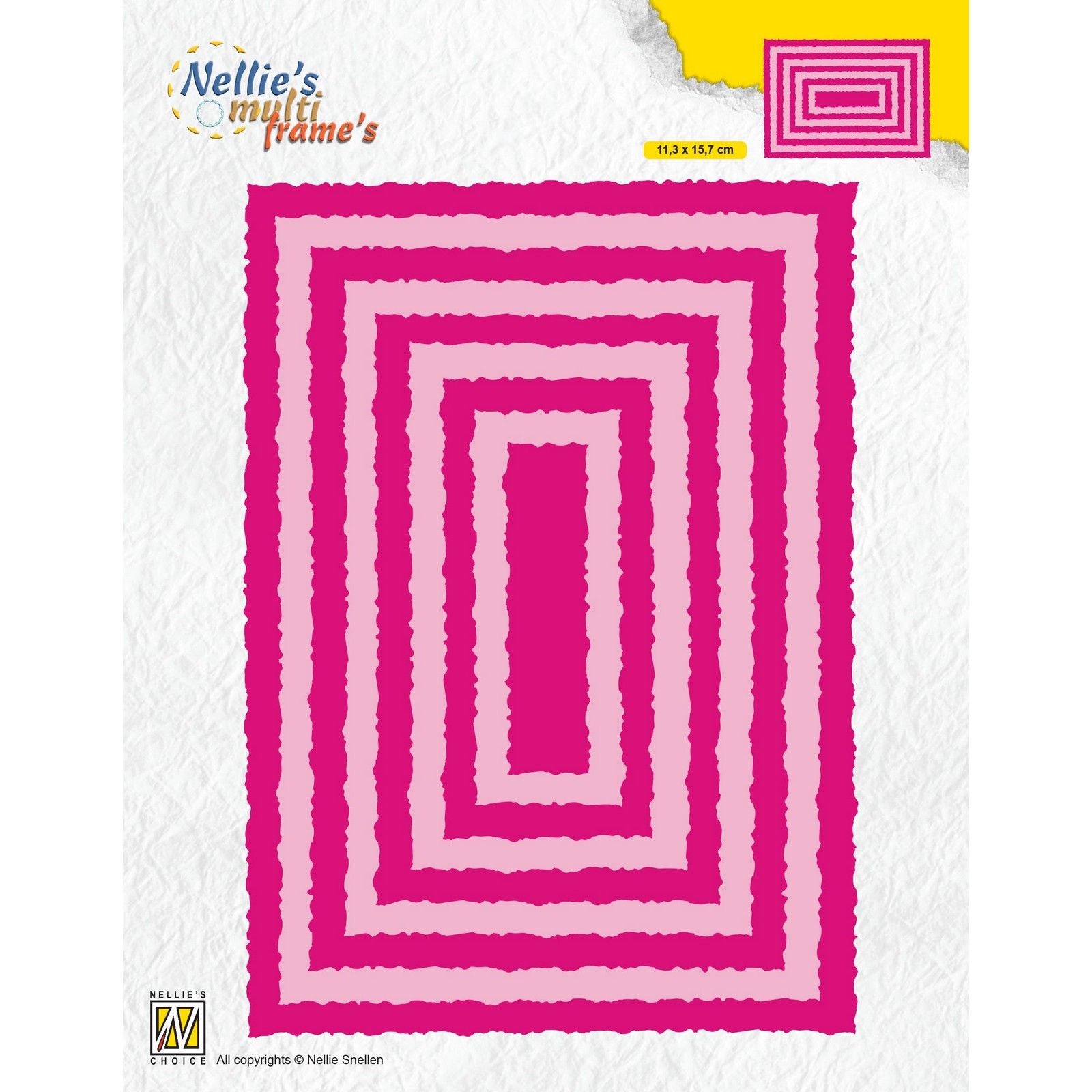 Nellie's choice • multi frame dies rechthoek frame 9st.