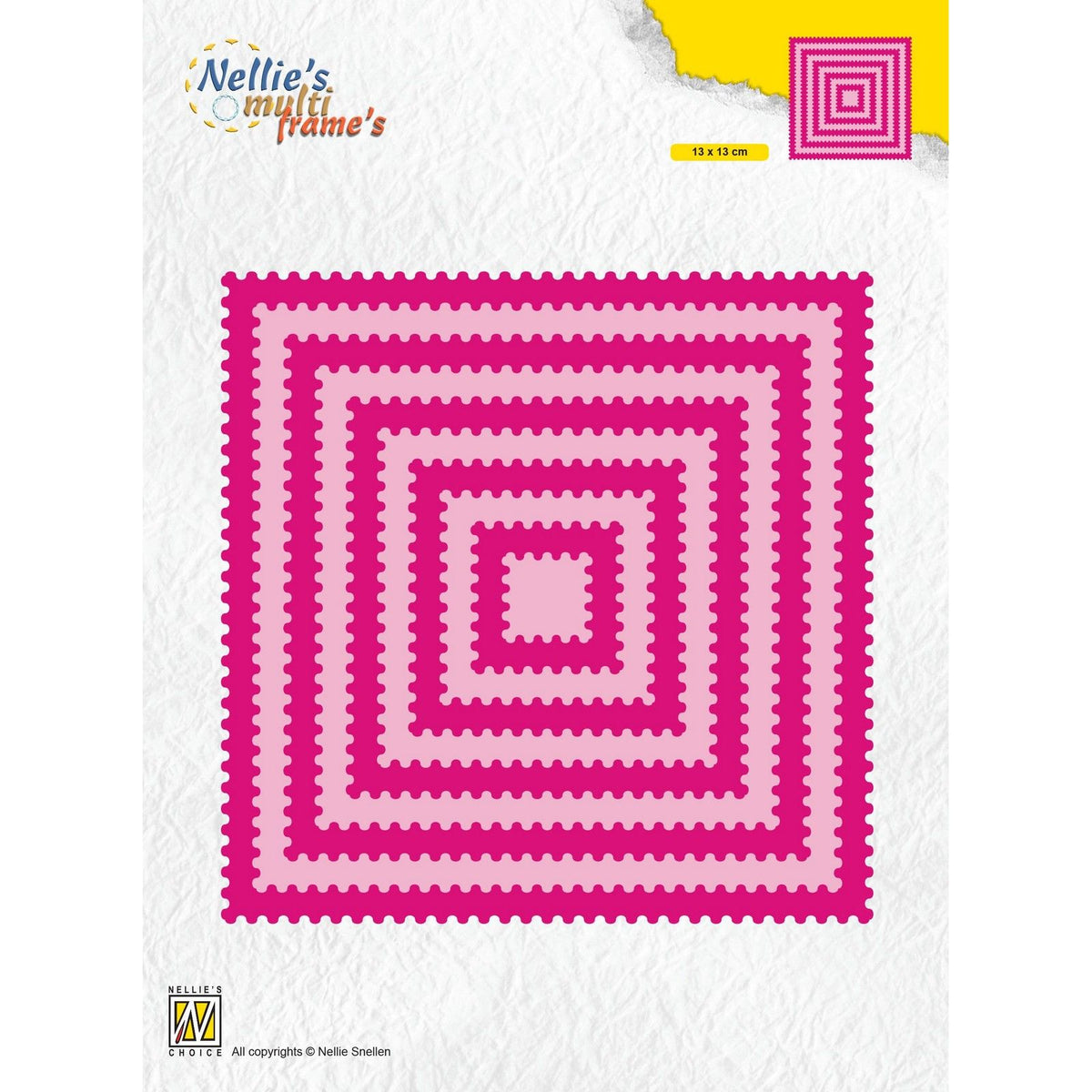 Nellie's choice • multi frame dies golvend vierkant 10st.