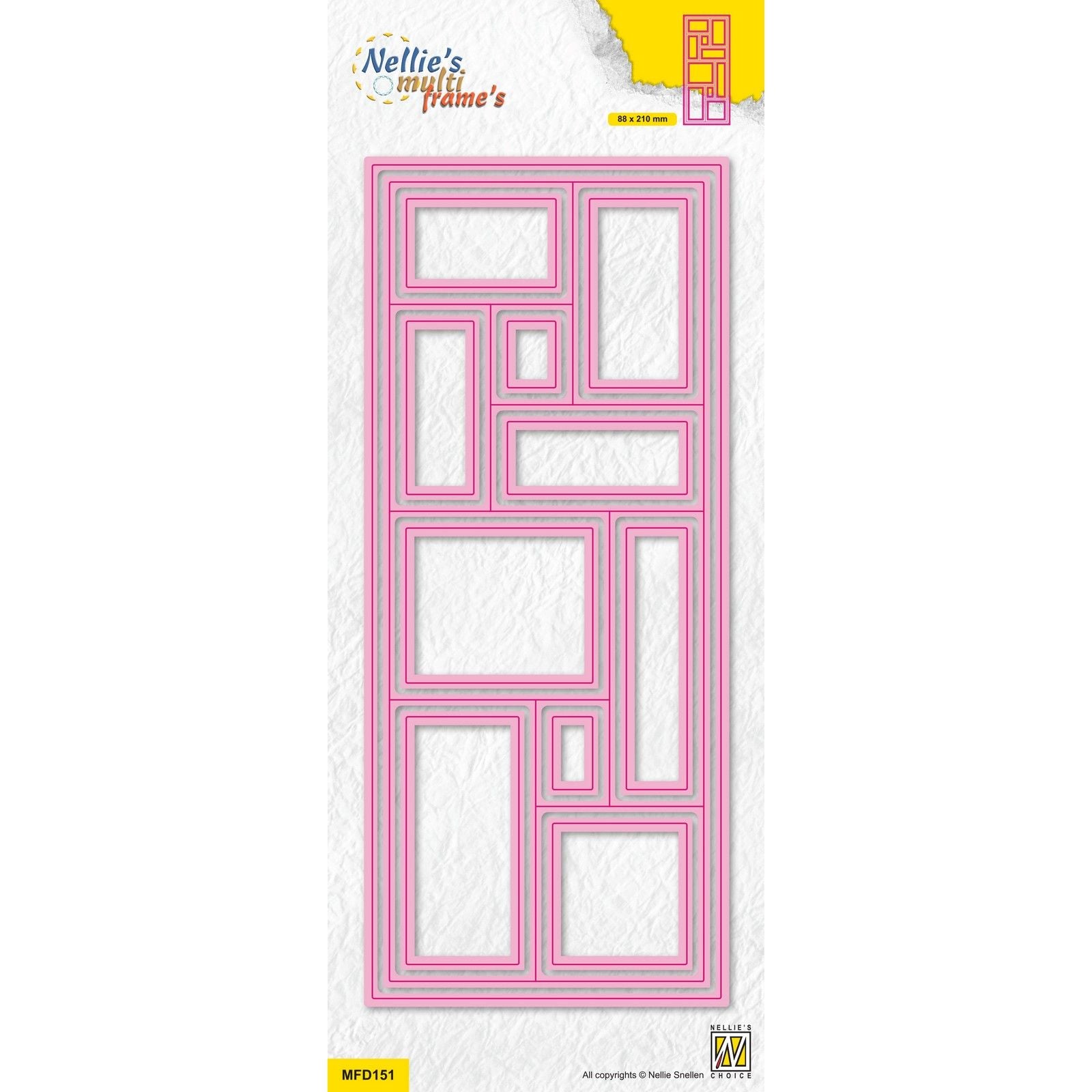 Nellie's choice • multi frame dies quilt rechthoek 12st.