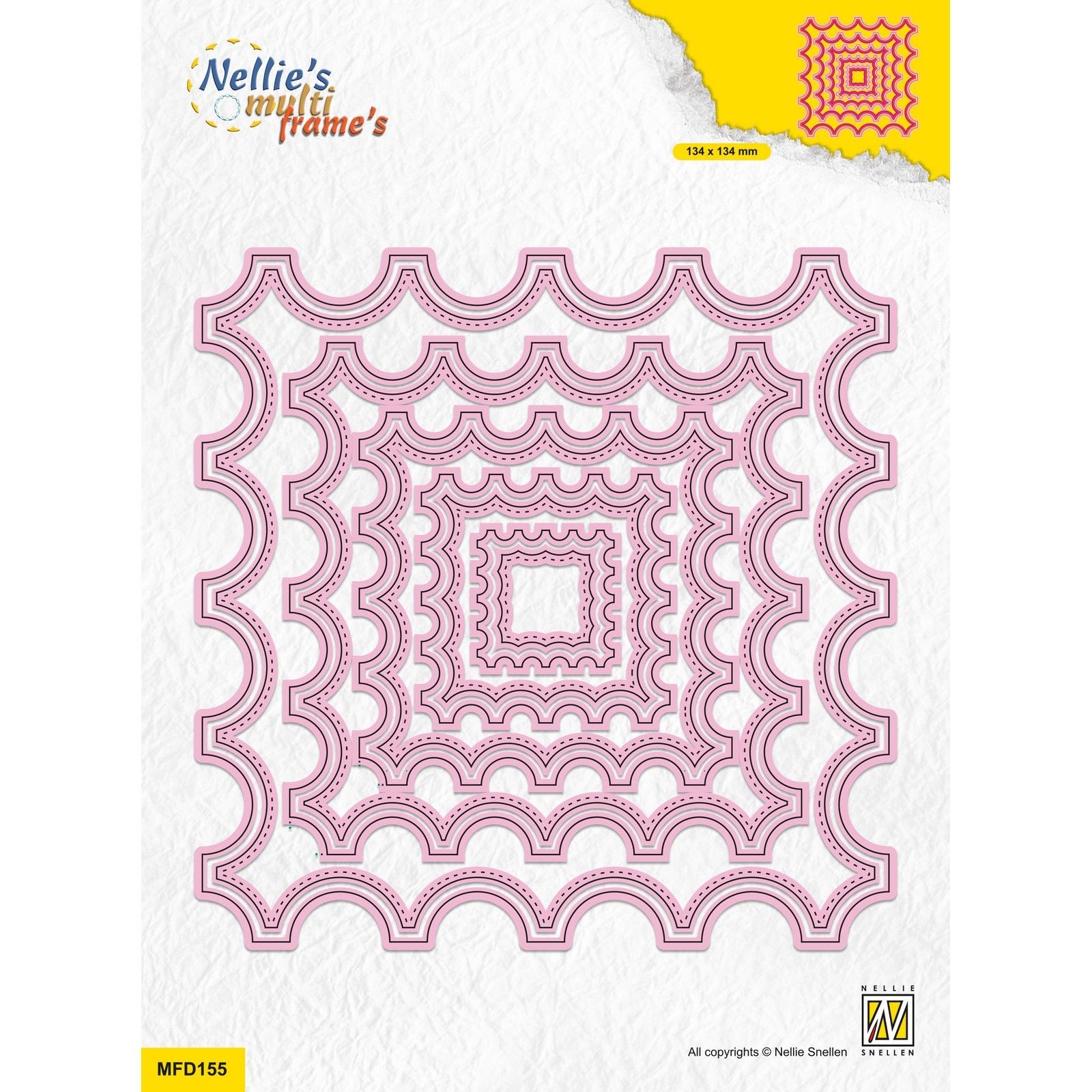 Nellie's choice • multi frame dies vierkant 10st.