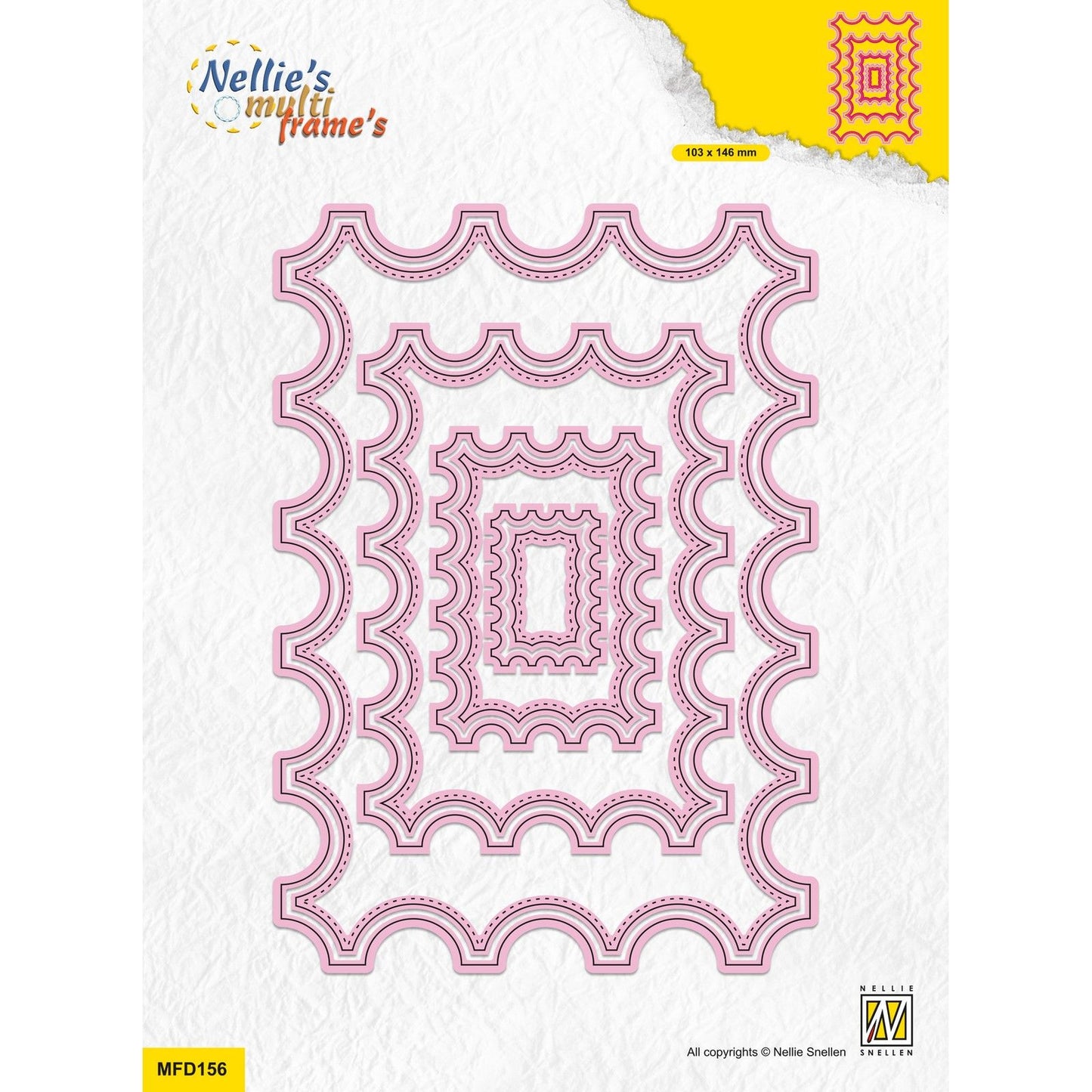 Nellie's choice • multi frame dies rechthoek 8st.