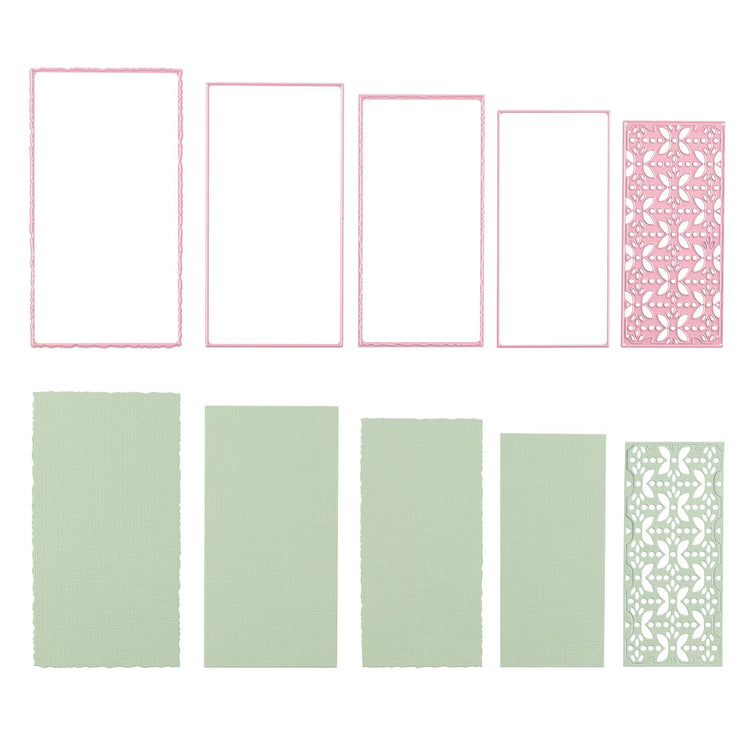 Nellie's choice • multi frame dies sterren rechthoek 5st.