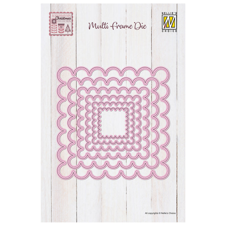 Nellie's choice • multi frame dies geschulpt vierkant 6st.