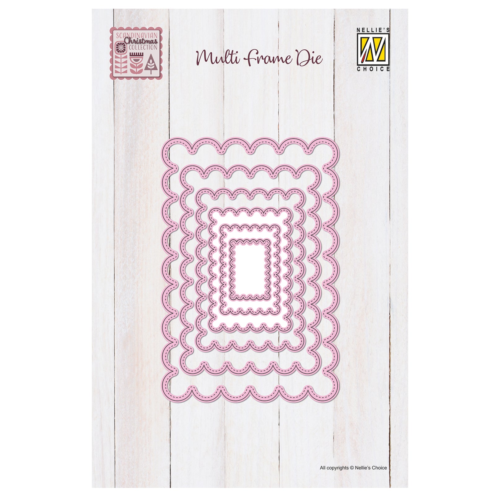 Nellie's choice • multi frame dies geschulpte rechthoek 6st.