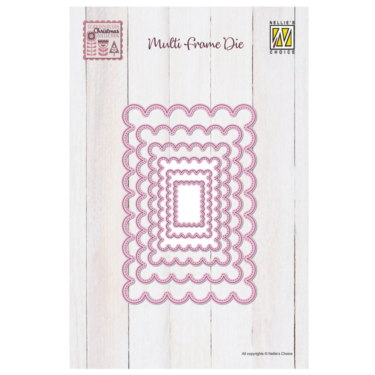Nellie's choice • multi frame dies geschulpte rechthoek 6st.