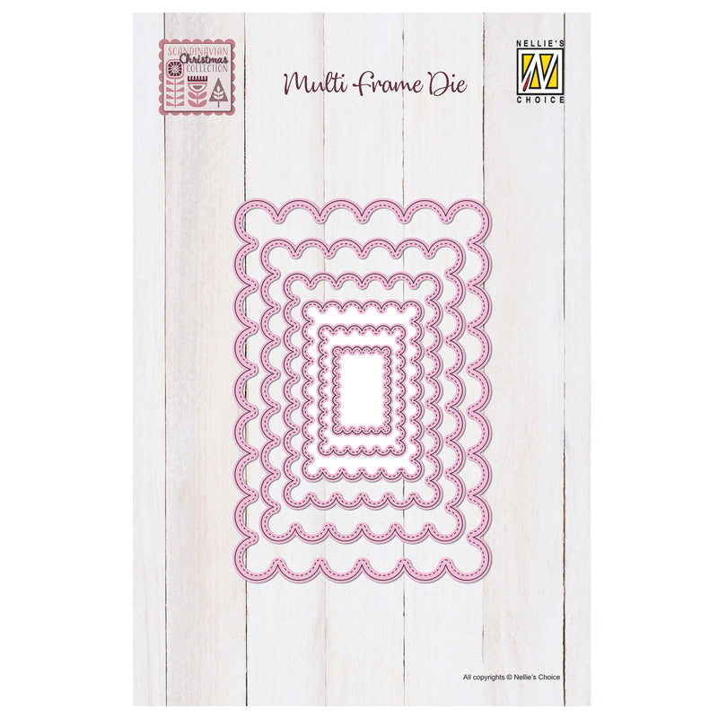 Nellie's choice • multi frame dies geschulpte rechthoek 6st.