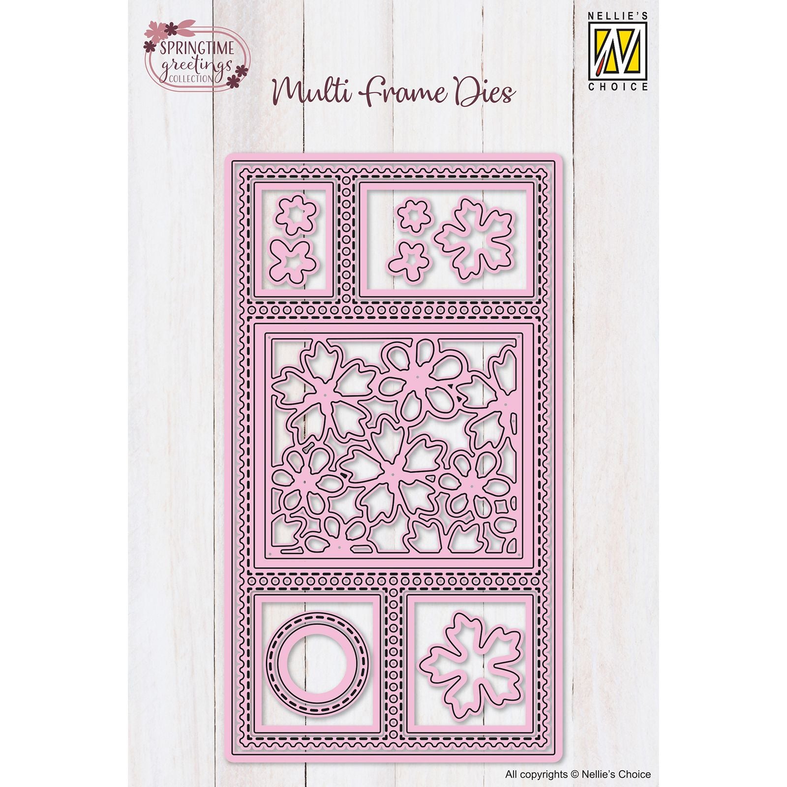 Nellie's choice • multi frame dies lentebloemen 16st.