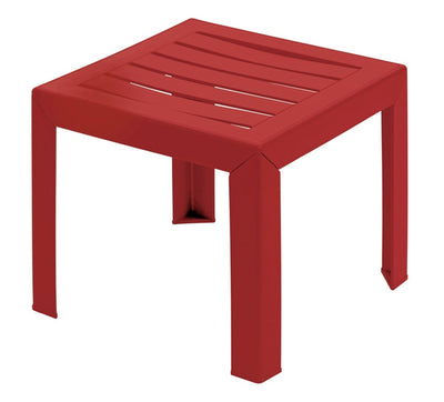 Grosfillex miami bijzet tuintafel 40x40cm bordeaux