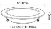 Mi-light miboxer rgb-cct led downlighter 12w zwart - led0243 - afbeelding 2