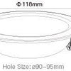 Mi-light miboxer rgb-cct led downlighter 6w zwart - led0241