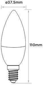Mi-light miboxer rgb-cct led e14 kaars 4w rf 2.4g - led0214 - afbeelding 2