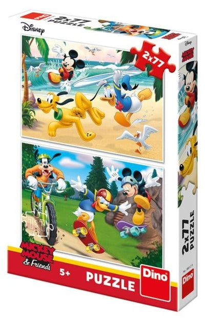 Disney puzzel mickey mouse en vriendjes 2 x 77 stukjes