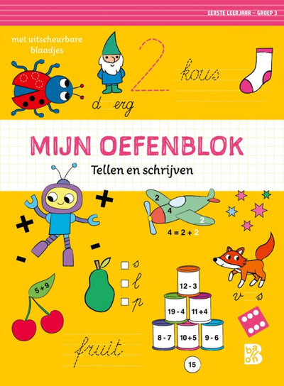 Ballon mijn oefenblok: tellen en schrijven