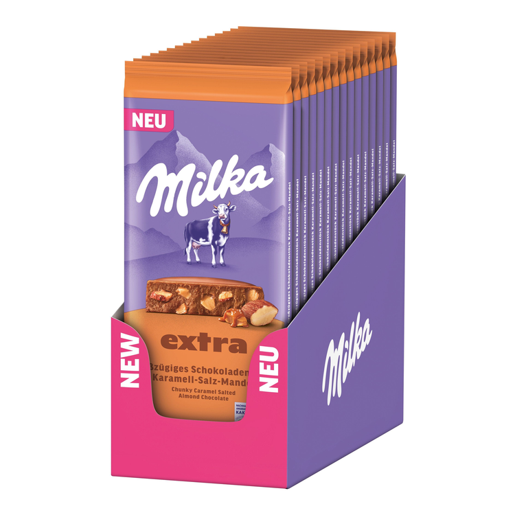 Milka extra gezouten amandel caramel (14x 190g)