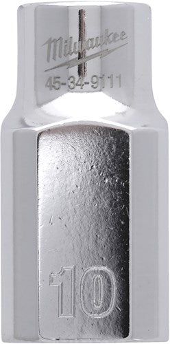 Milwaukee accessoires 1 2 dop metrisch - 10 mm - 4932480008