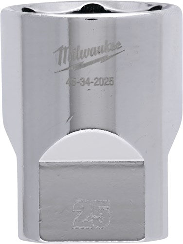 Milwaukee accessoires 1 2 dop metrisch - 25 mm - 4932480023