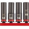 Milwaukee accessoires 3 8 | slagdop diep | set | 9-delig - 4932480455