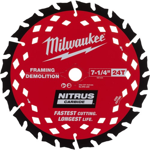 Milwaukee accessoires cirkelzaagblad | demolition | csb p wd 190x30x1.6x24atb | 1 stuk - 4932499376