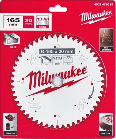 Milwaukee accessoires csb p alu165x20x1,6x52atb-1pc - 4932479087