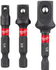 Milwaukee accessoires doppen adapter shockwave set-3pc - 4932479228