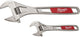 Milwaukee accessoires engelse sleutel twin pack 150 250mm -2pc - 48227400