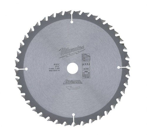 Milwaukee accessoires hm cirkelzaagblad | 165 x 15,87 x 24t | hout mdf laminaat - 4932471311