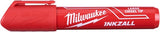Milwaukee accessoires inkzall rode l beitelpunt marker | 12 stuks - 4932471556 - afbeelding 1