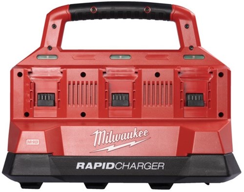 Milwaukee m18 pc6 packout™ dual-bay snellader 18v - 4932480162