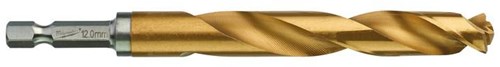 Milwaukee accessoires milwaukee metaalboor shockwave hss-g tin red hex shockwave hss-g tin red hex 12 mm - 1 st - 48894727