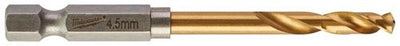 Milwaukee accessoires metaalboor shockwave hss-g ti. 4.5mm -1pc - 48894710