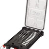 Milwaukee accessoires metrische 1 4 ratel + doppen set (28-delig) in packout compact slim organiser - 4932478812