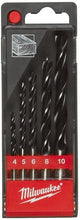 Milwaukee accessoires set houtboren in kunststof cassette (5-delig) - 4932352465