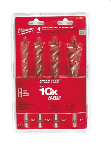 Milwaukee set zelfvoedende houtboren (4-delig) - 4932479477