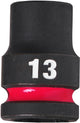 Milwaukee accessoires shockwave krachtdop 1 2 kort 13 mm | 1 stuk - 4932480307